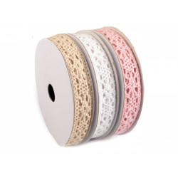 5m Häkelspitze Borte Baumwollspitze Farbvarianten 6